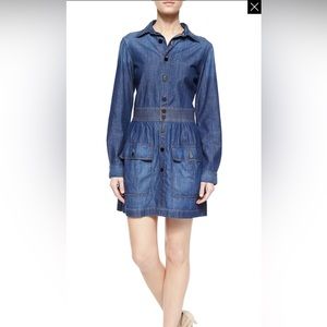 FRAME Le St. Tropez Denim Shirtdress, Earldom